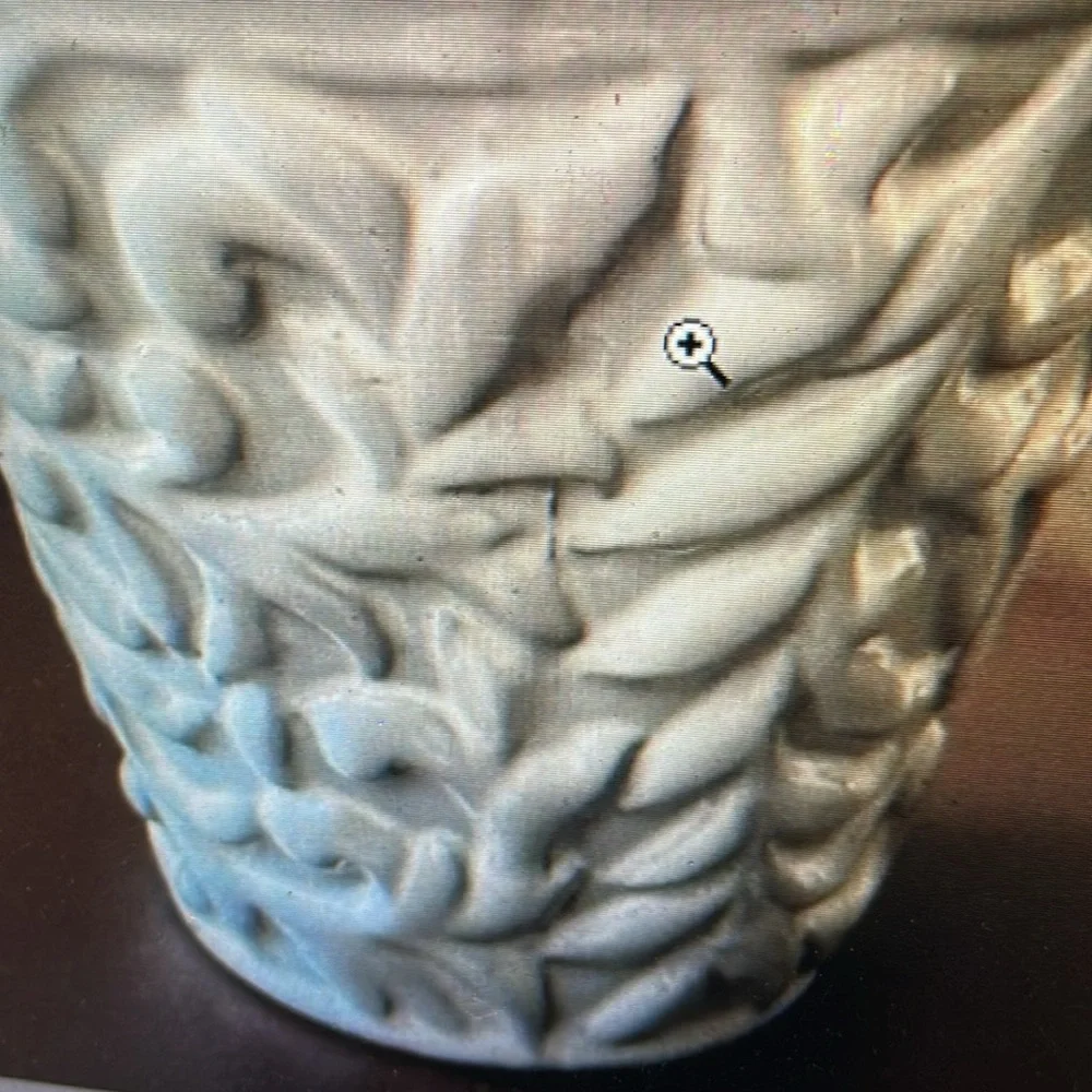 Elegant Cream Ceramic Flower Pot